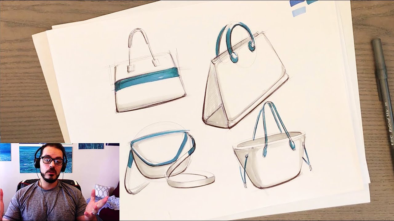 😬 First Attempt Sketching HANDBAGS 😬