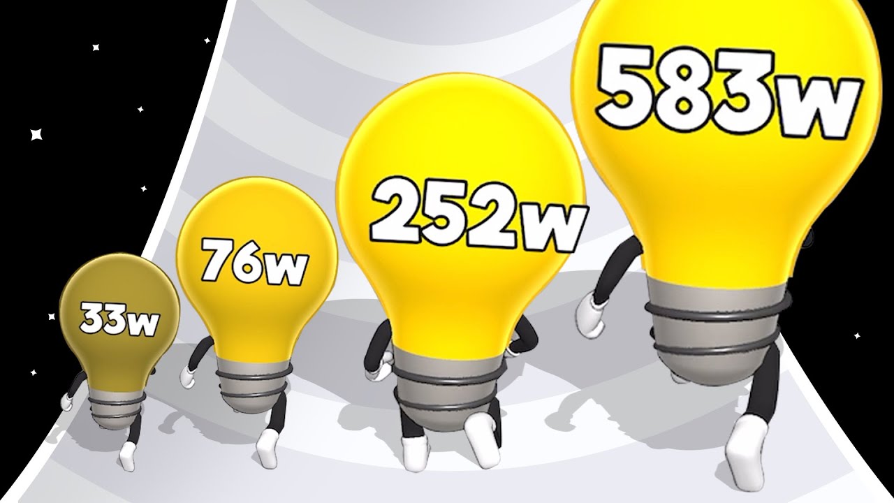 WATT THE BULB: Level Up Bulb Number Games (All Levels)