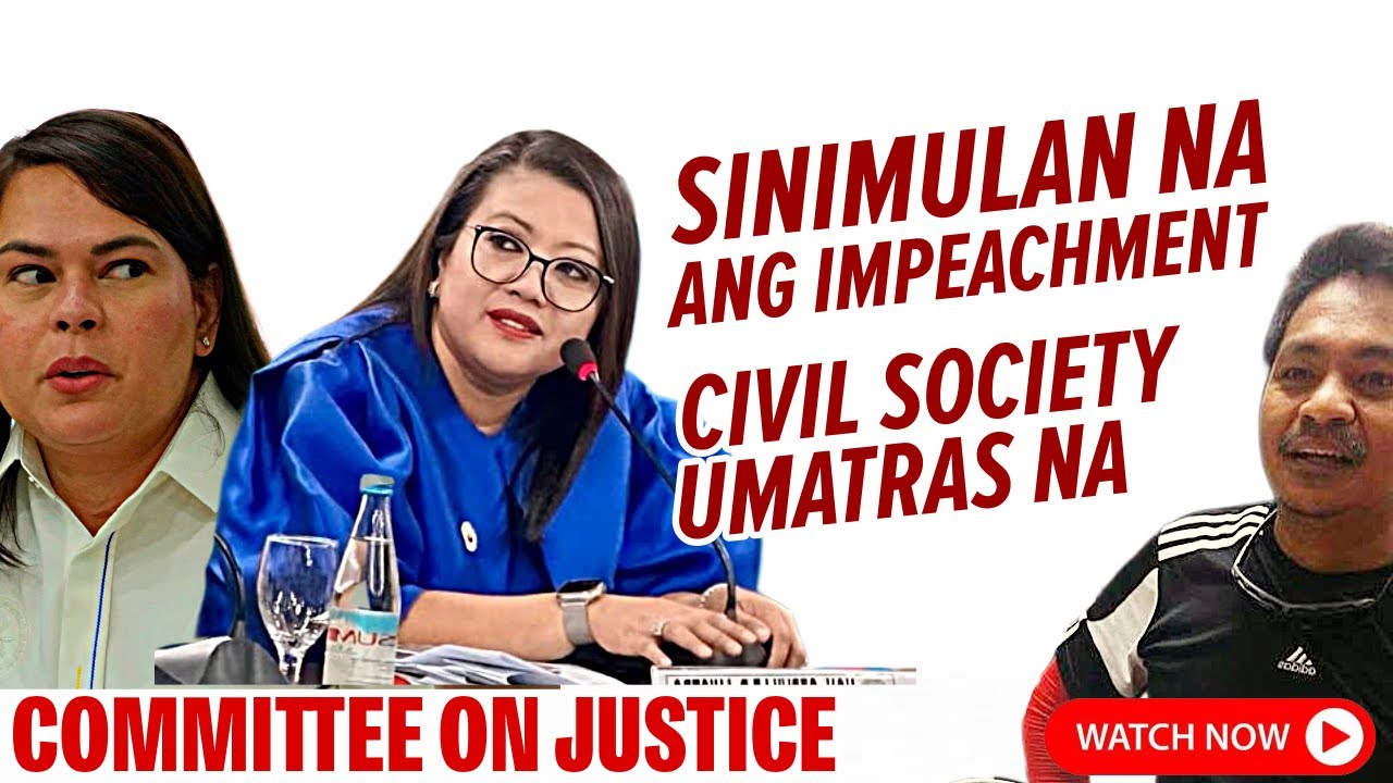 SARA IMP3@CHMENT HEARING SINIMULAN NA NG COMM ON JUSTlC3