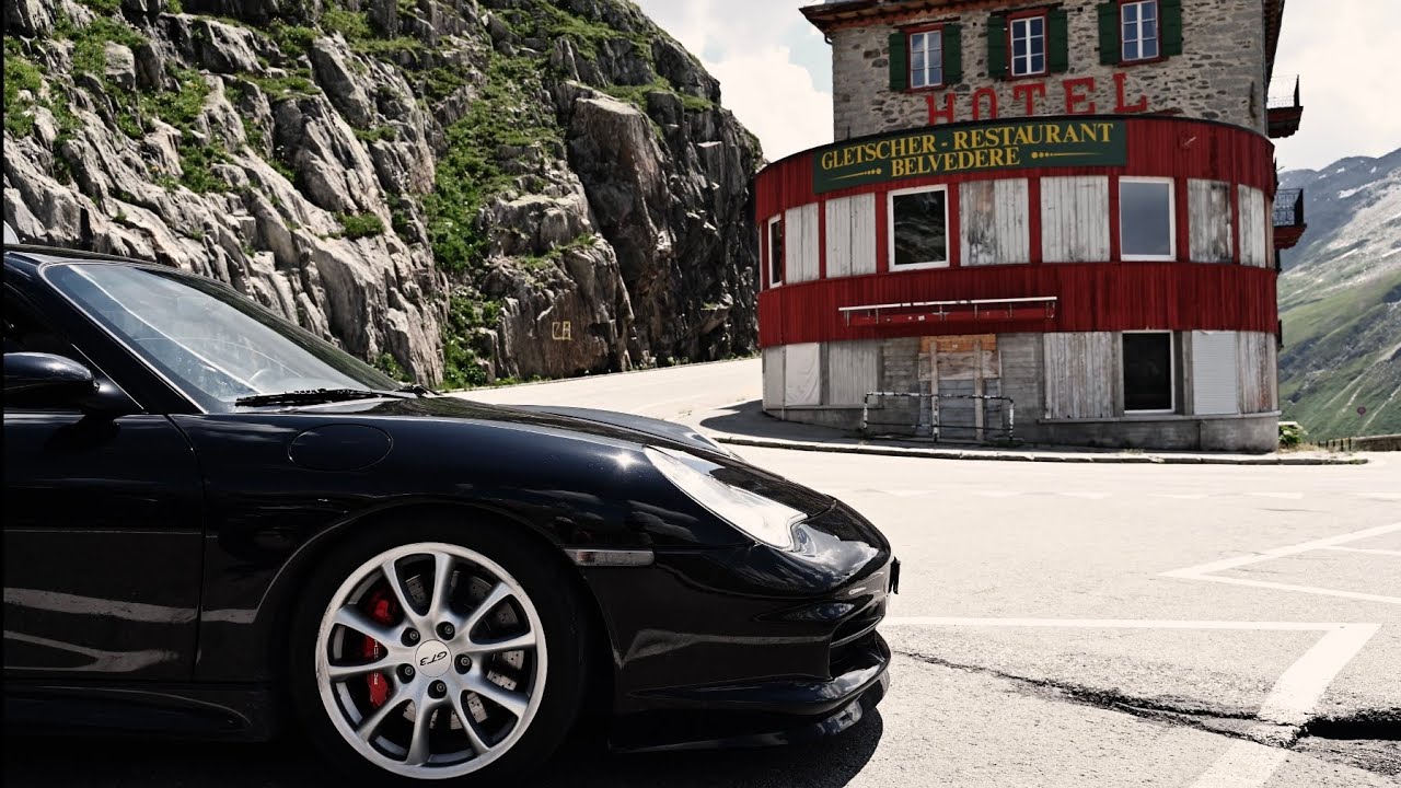 Porsche 996 GT3 Full Send over the Furka Pass