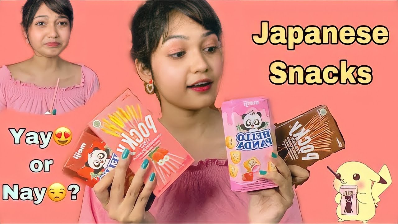 Indian tried Japanese Snacks 🍡 Pocky Sticks , Meiji Hello panda || Yuck or Yumm!? 🤫