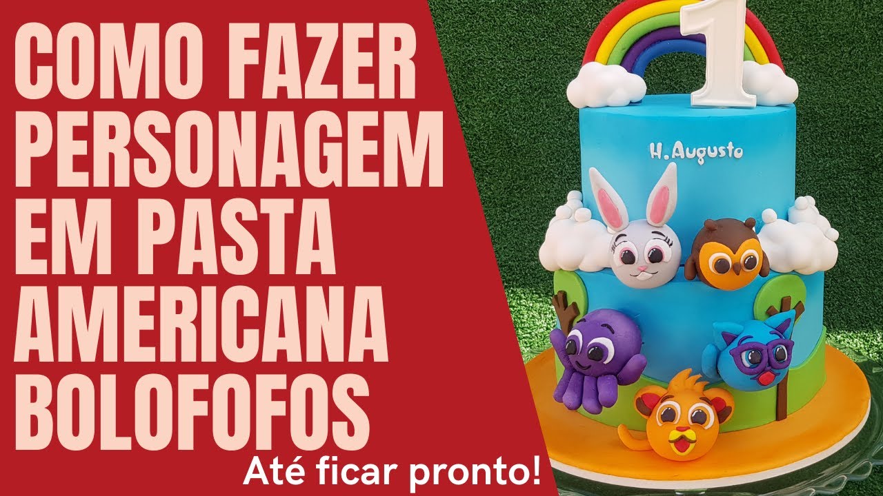 Aprenda agora!!!😱 BOLOFOFOS EM PASTA AMERICANA /DOCE 3D MODELAGEM PASTA AMERICANA -  @maahdoces