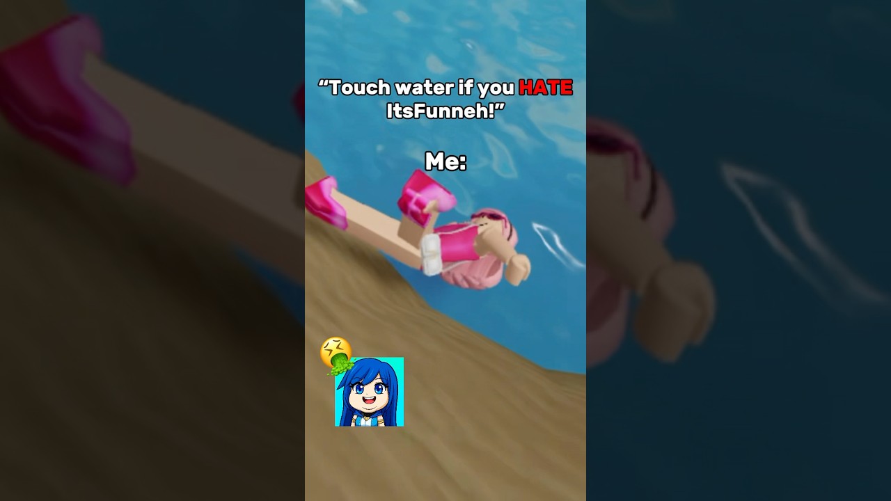 I HATE ITSFUNNEH! 🤮 #roblox #robloxshorts #shorts #itsfunneh #krew #youtubefeed #fyp