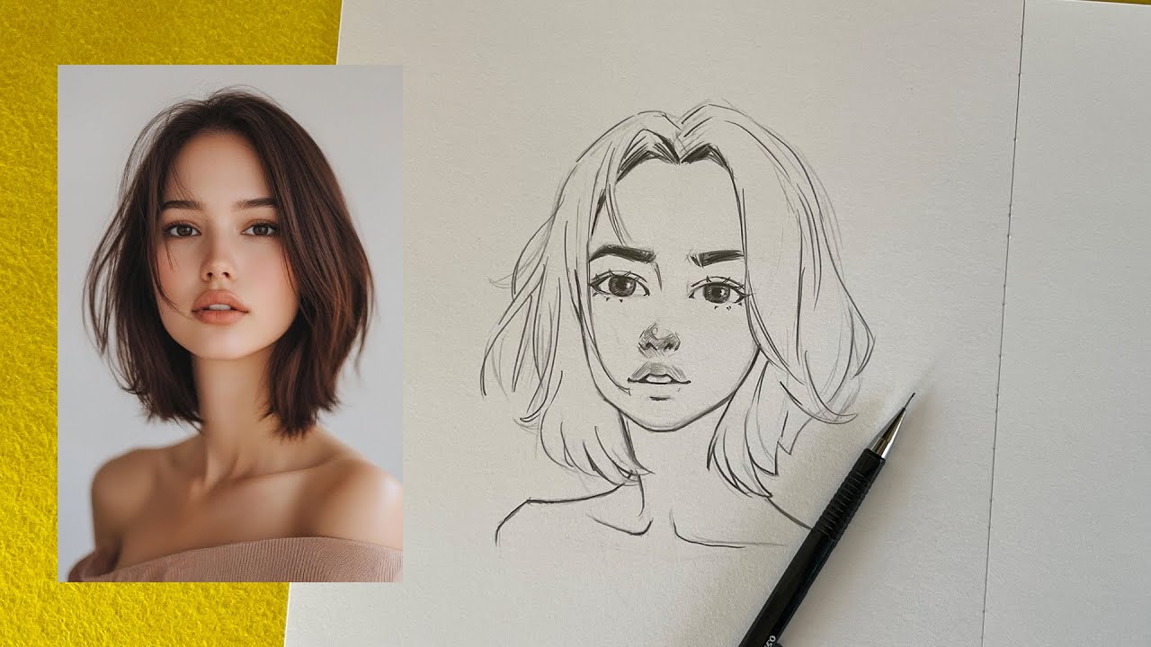 Head Face Practice Drawing