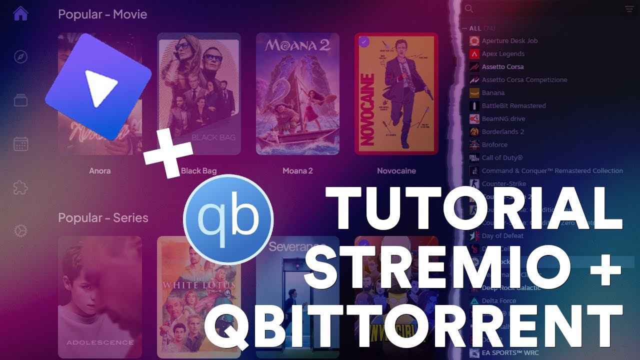 Tutorial Stremio + qBitTorrent