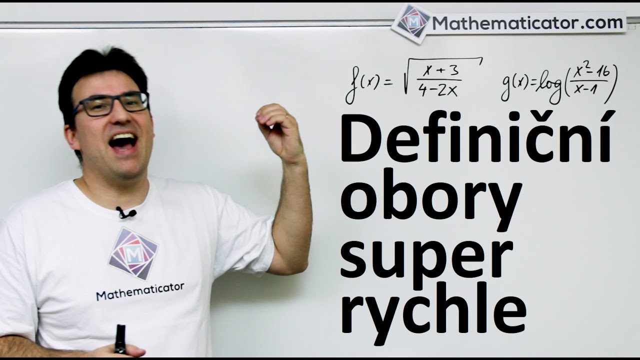 Definiční obory funkcí - super rychlá metoda - Jak na to