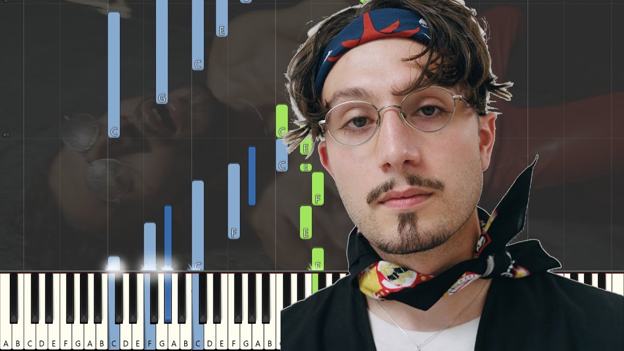 bbno$ - meant to be (Piano Tutorial)