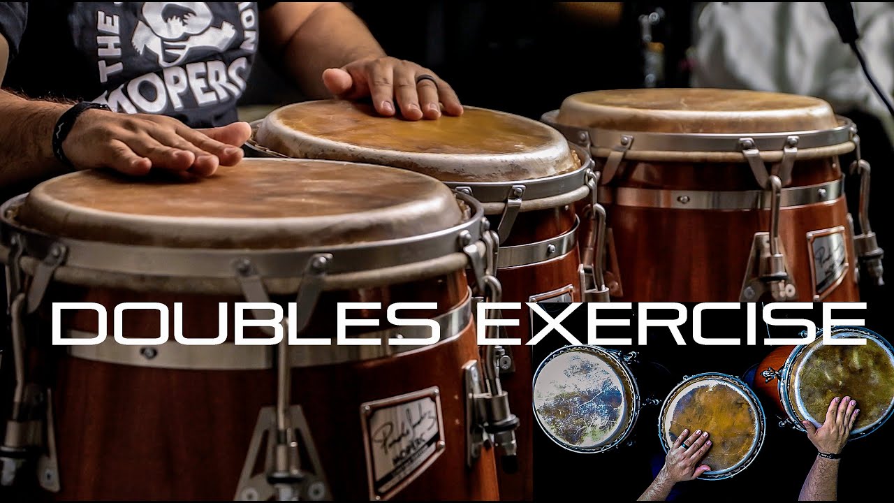 How To Do A Very Weird Doubles Exercise on Congas