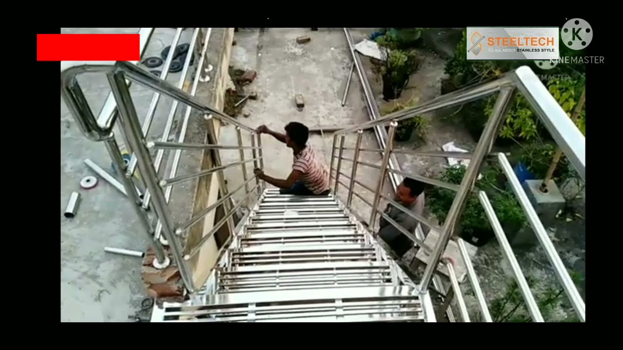 ছাদে ওঠা মই সিঁড়ি তৈরি করা হচ্ছে  SS Siri