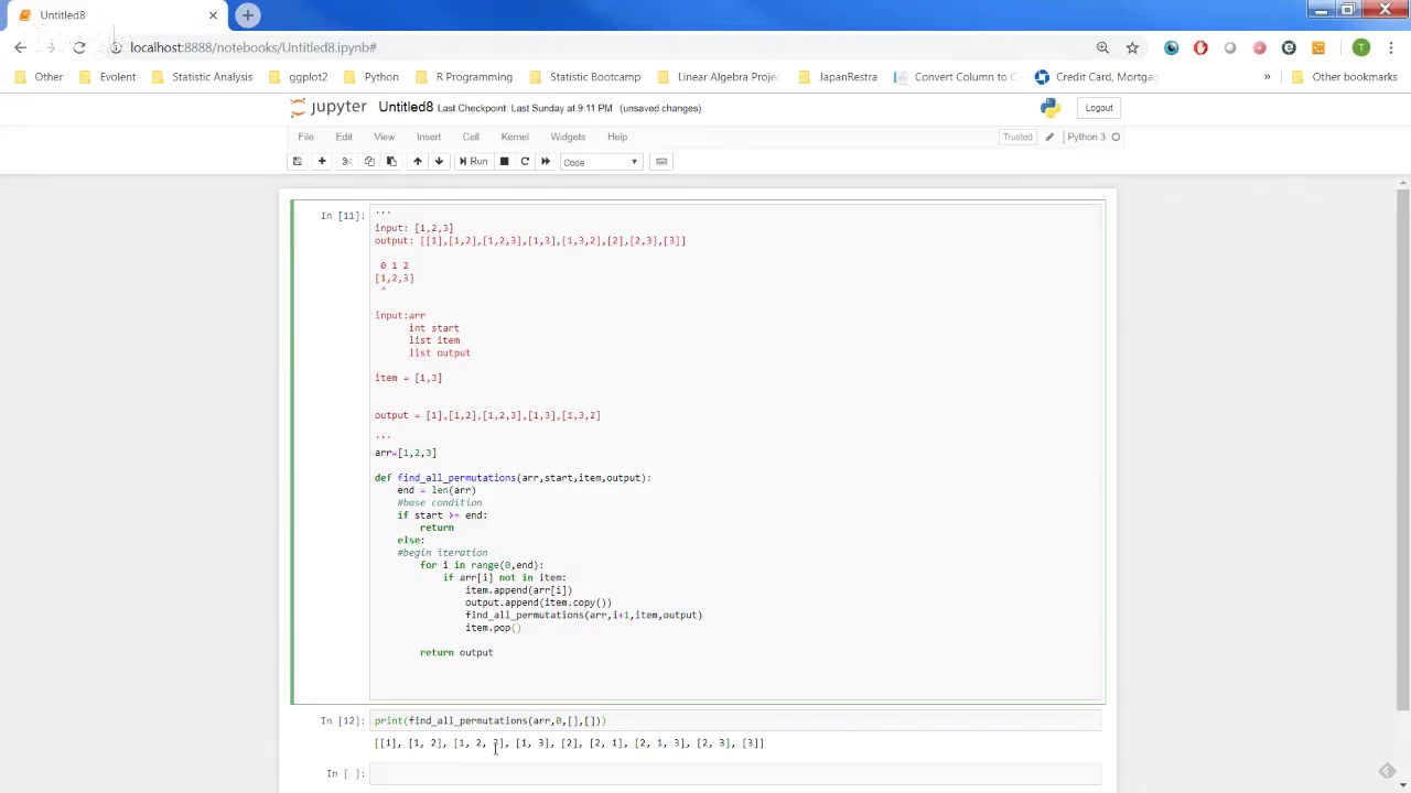 Python - Permutations and Combinations