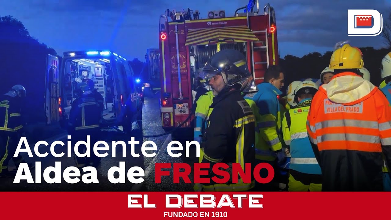 El accidente en Aldea de Fresno que ha dejado a un  conductor en estado grave