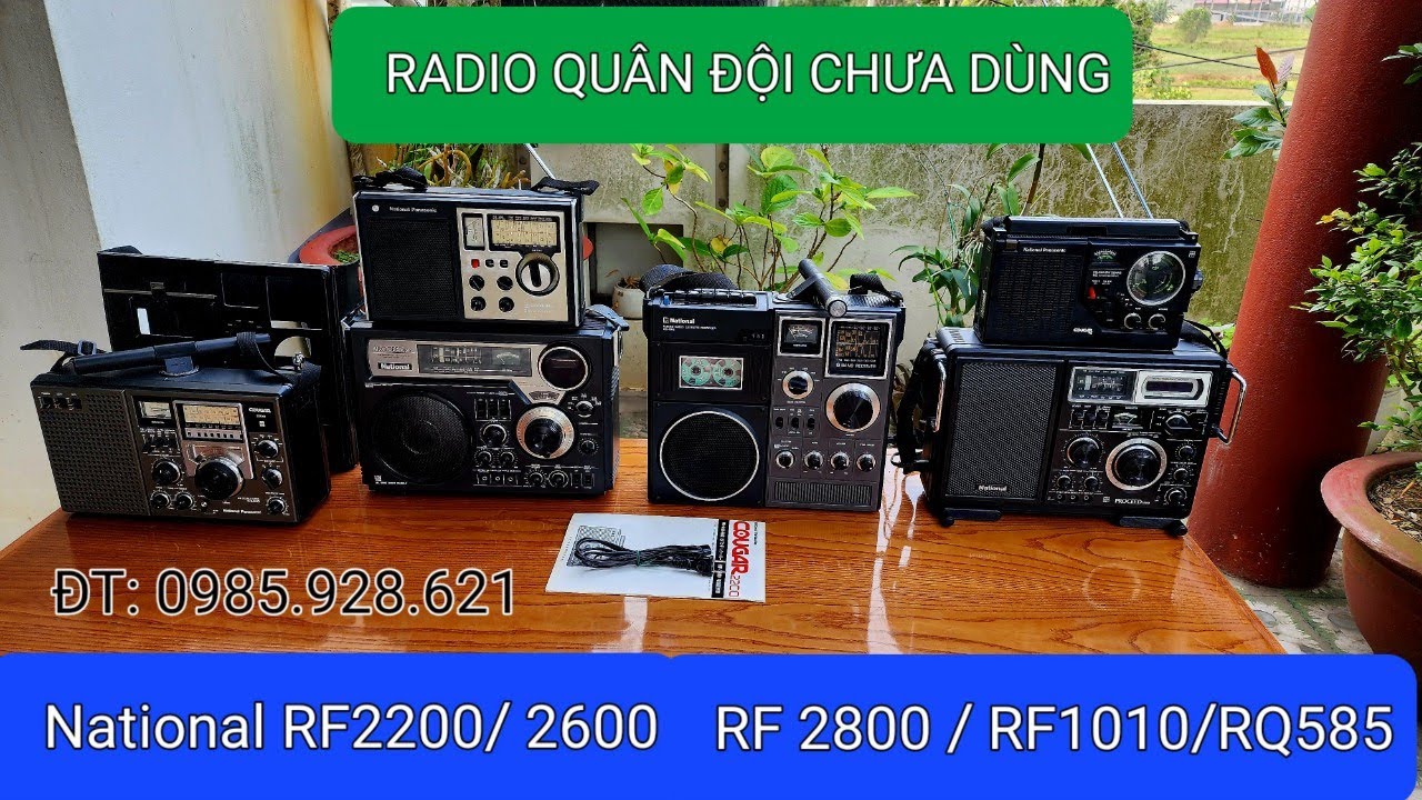 RADIO QUÂN ĐỘI NATIONAL PANASONIC QUÁ HIẾM CHƯA SỬ DỤNG .