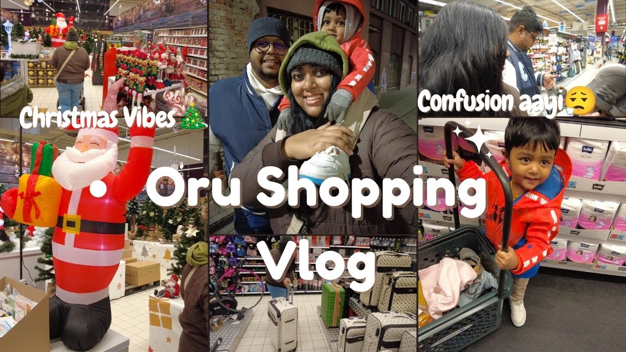 Let's go Shopping🛍️| Exploring Carrefour in Poland 🛒| Christmas Vibes Start aayi🎄|Malayalam Vlog