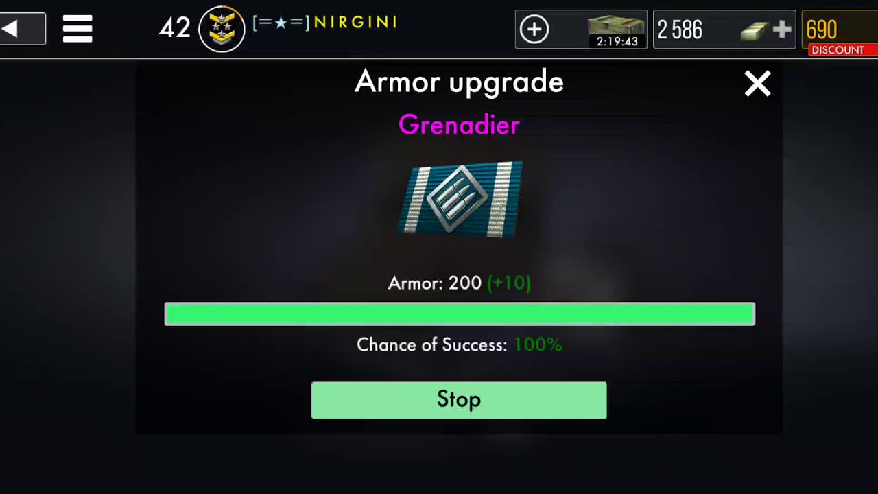 Grenadier Armor + AB46 Assault Rifle ~ World War Heroes