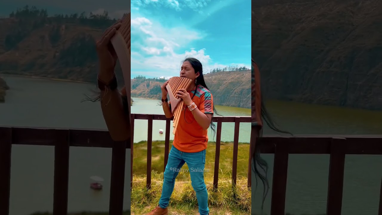 Athos - Andean #panflute #livemusic #relax #flute #amazing #lake #mountains #nature #andean #2023