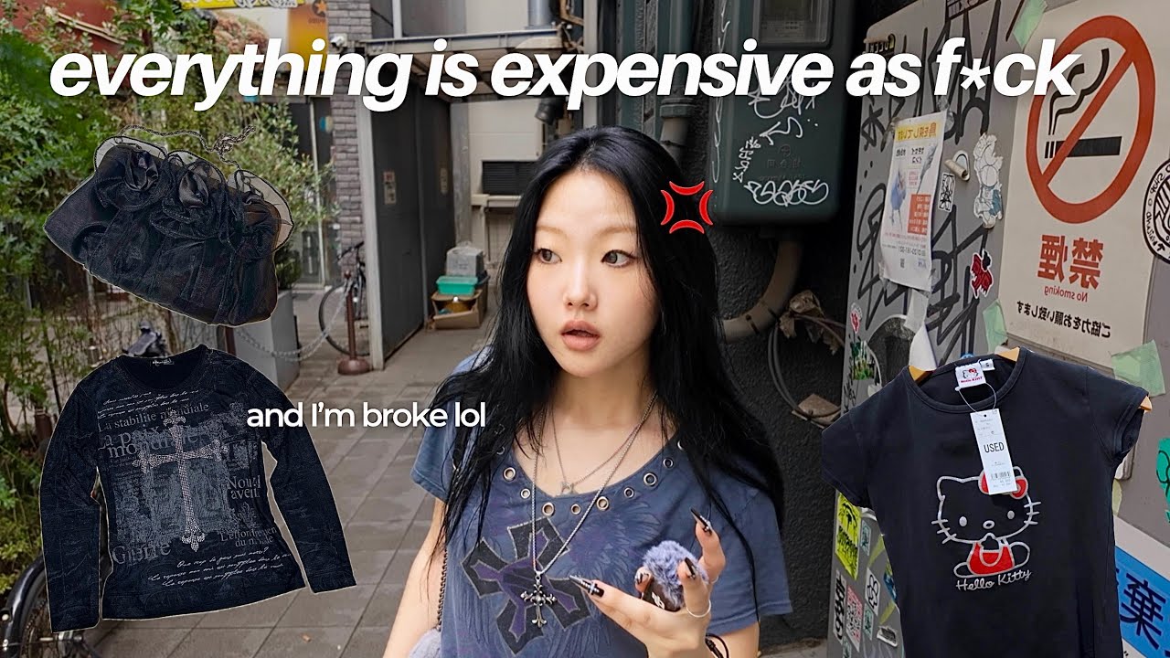 REALISTIC vintage shopping in tokyo vlog (of a broke uni student… LOL)
