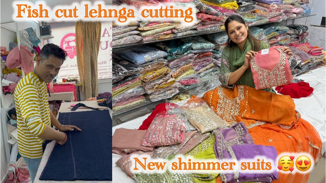 Fish cut lehnga and new shimmer suits @ChestaBoutiqueHisar-4482 
