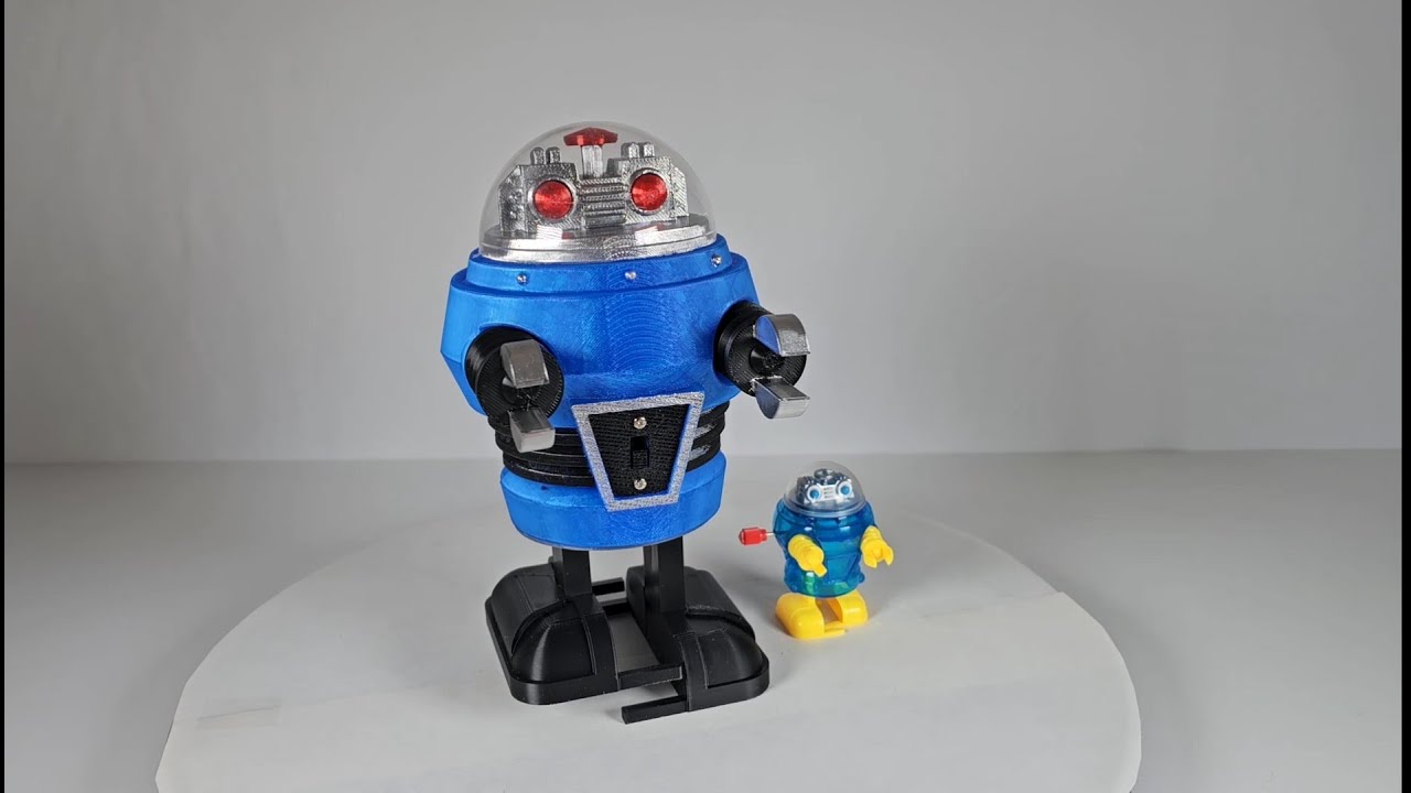 Rascal Robot 3D Printed Larger Scale Replica