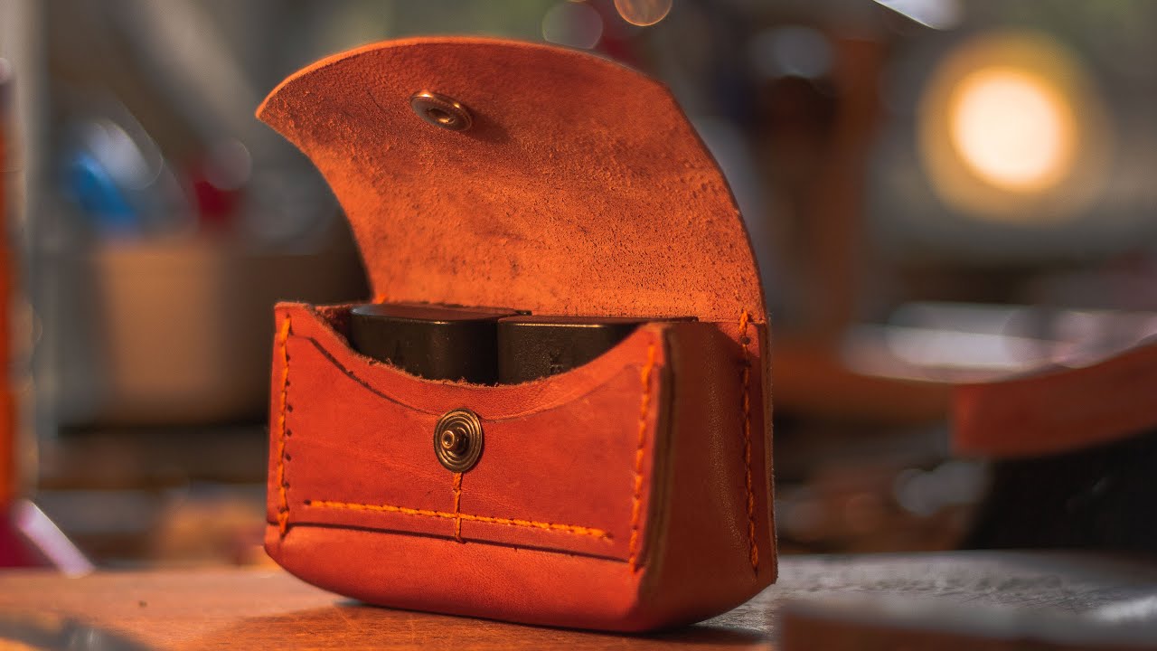 quarantine DIY projects_   LEATHER CANON BATTERY CASE