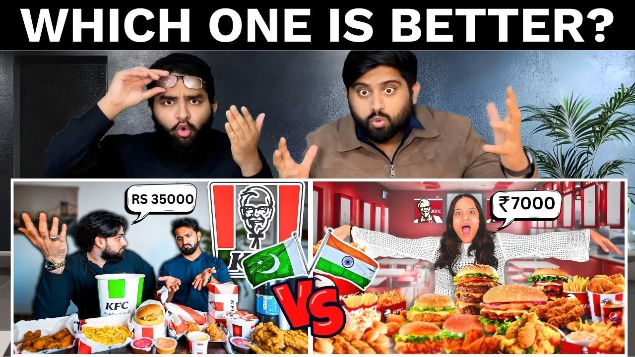Pakistani Reaction On Pakistan KFC vs Indian KFC | Taste, Price & Quality तुलना🔥