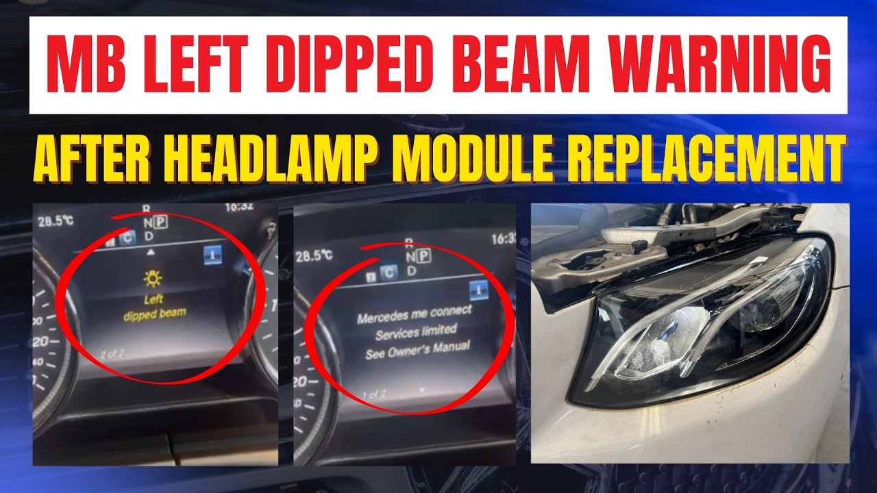 Mercedes W213 Left Dipped Beam After Headlamp Module Replacement – How to Fix with DTS Monaco