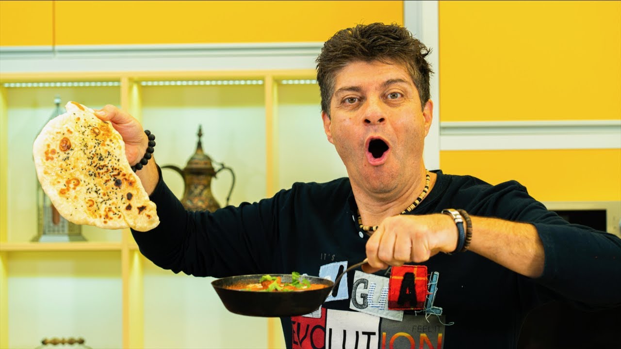 Nejlepší indické máslové kuře s domácím receptem NAAN na pánvi - jednoduchý recept od Majkla