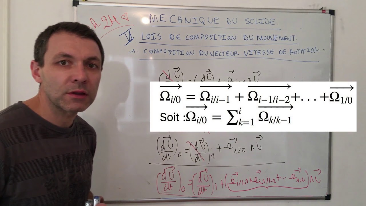Vidéo 4: Mécanique du solide-Accélération et composition du mouvement.