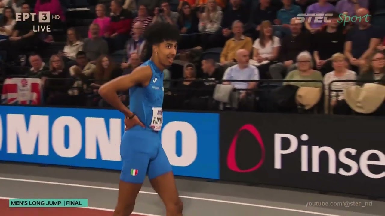 ARGENTO MONDIALE ASSOLUTO INDOOR GLASGOW 2024 || Furlani vs Tentoglu || 8.22 Mattia Furlani