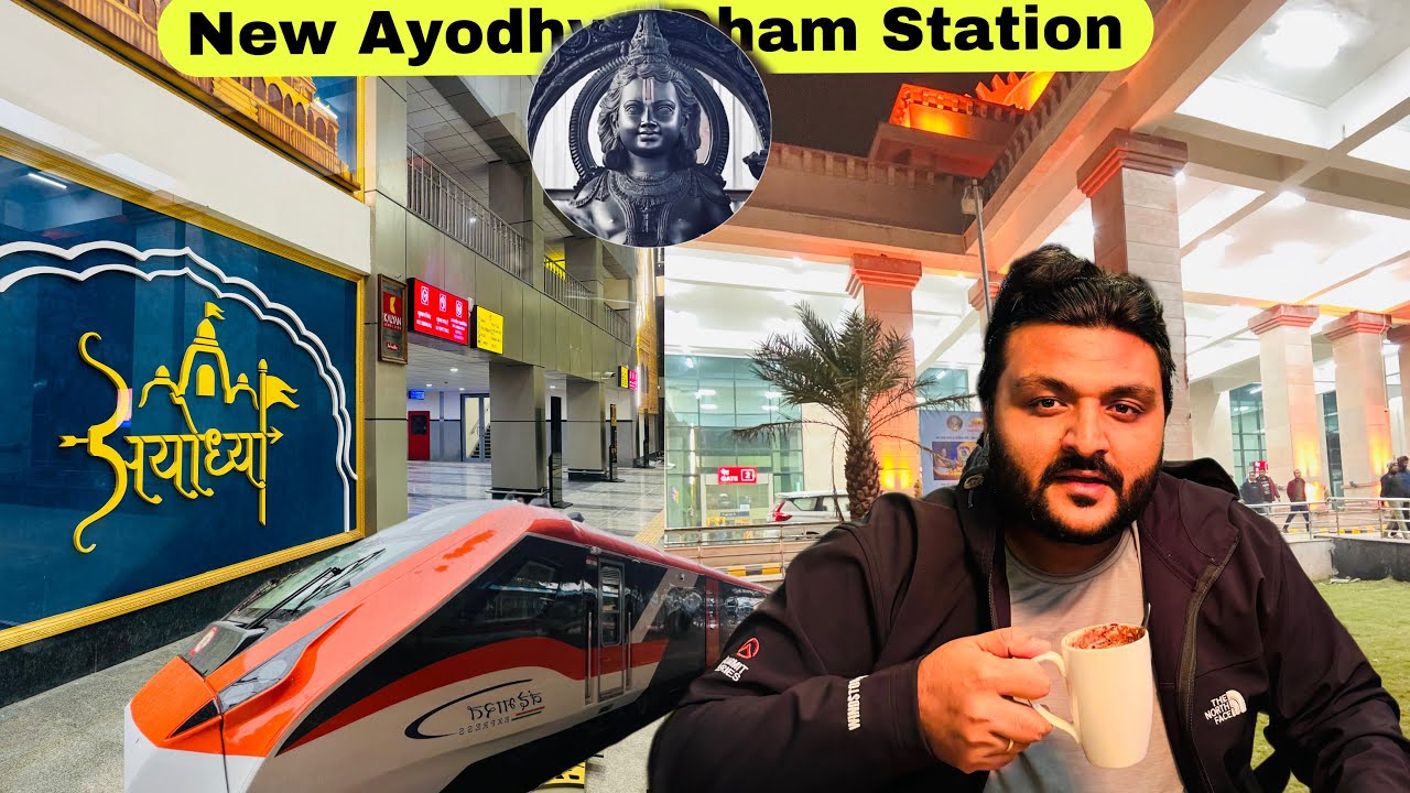 New Ayodhya Dham Station ko Airport jaisa bana diya 😀 || Ayodhya Dham Vande Bharat Express Journey