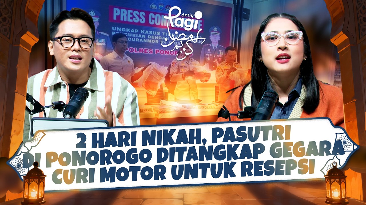 [detikPagi] 2 Hari Nikah, Pasutri di Ponorogo Ditangkap gegara Curi Motor untuk Resepsi