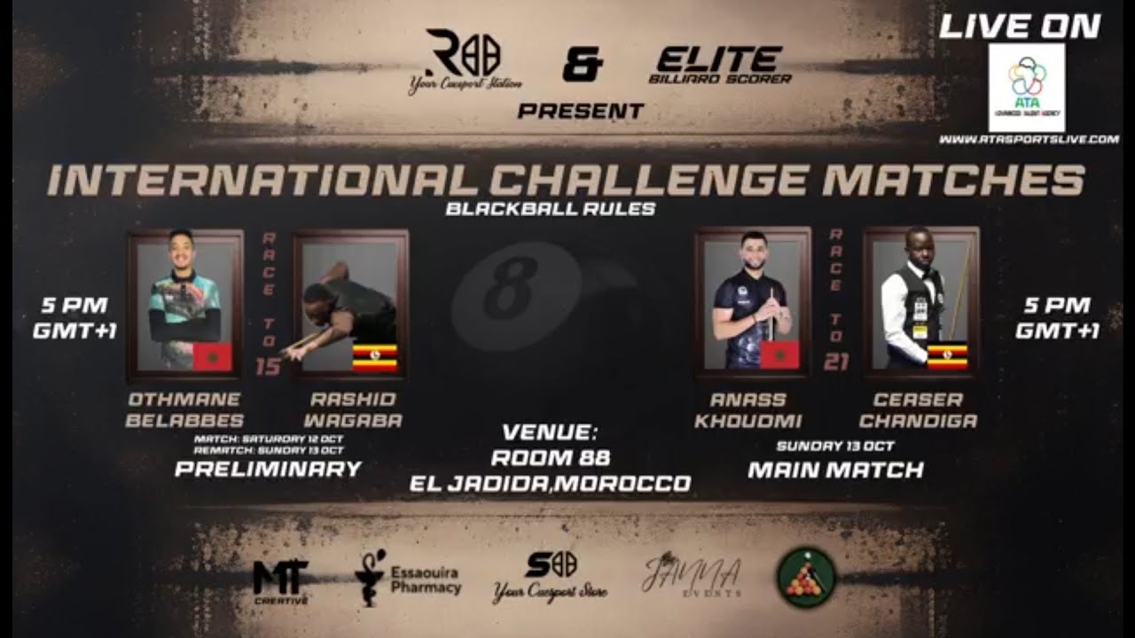 PART 1...DOD CTY (RASHIDWAGABA) 🇺🇬  VS OTHMANE BELABBES 🇨🇳  RACE TO 15