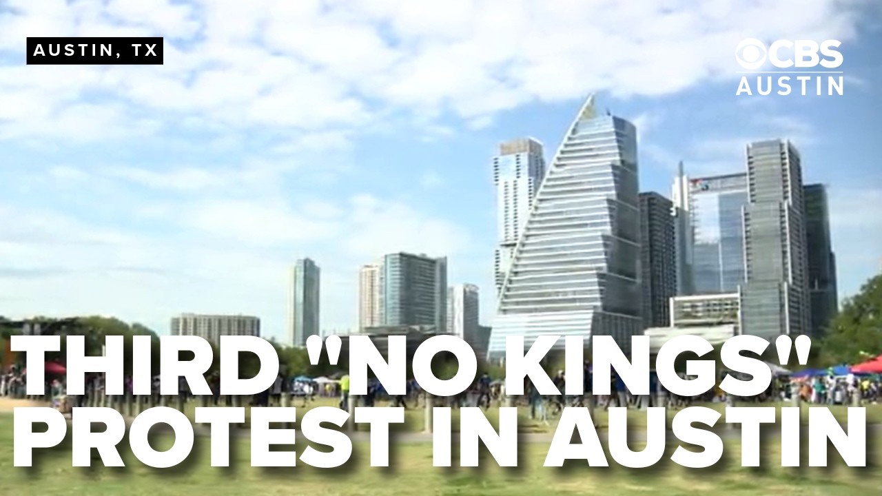 Тысячи людей собрались в Остине на третий по счету митинг &laquo;Нет королям&raquo; против администрации Трампа.