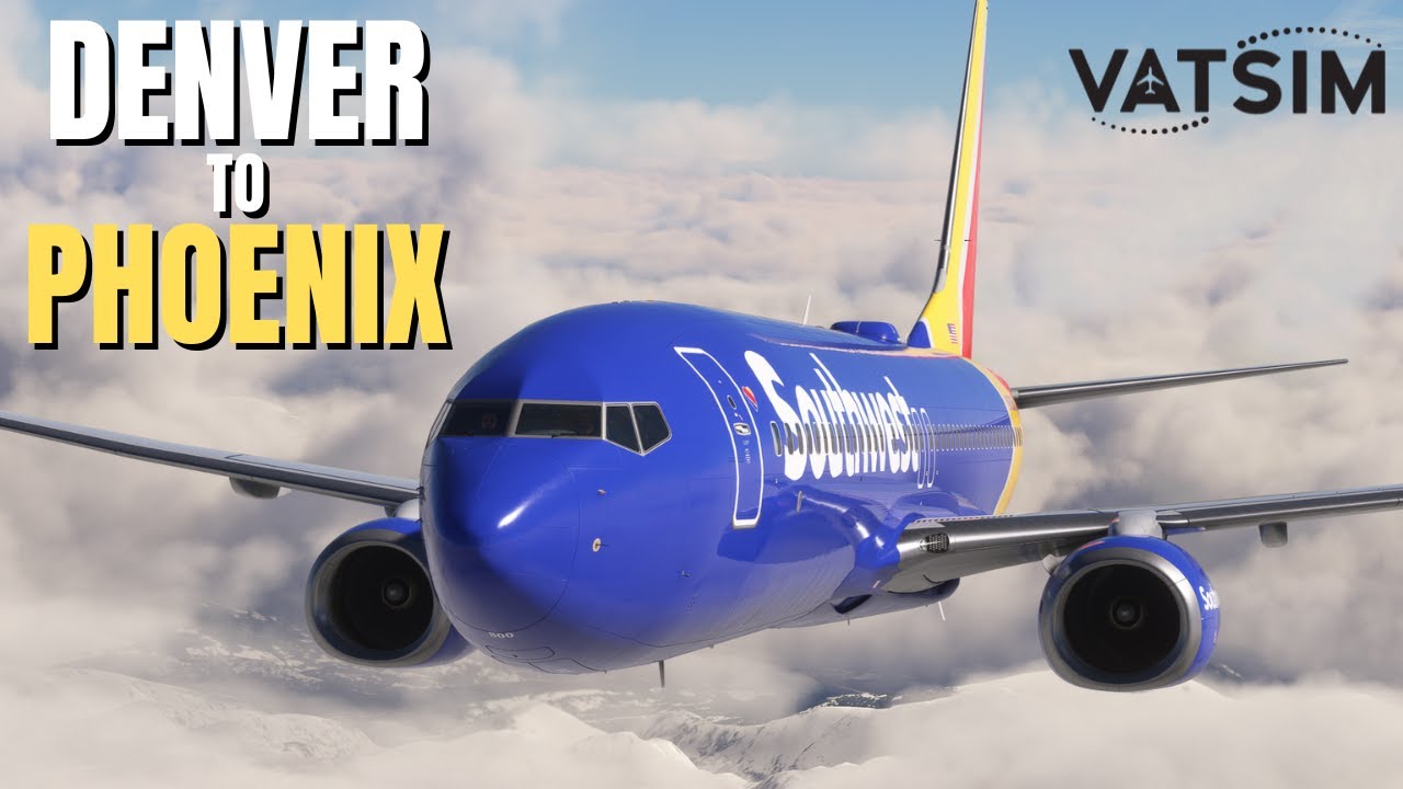 (Live ATC) Busy FNO Vatsim Event to Phoenix in PMDG 737 with Real Life Pilot