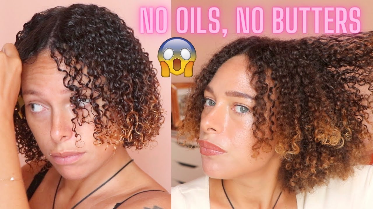 No Oils No Butters Challenge - Week 1 | 30 Day Hair Detox | First Wash Day and End of Week Results