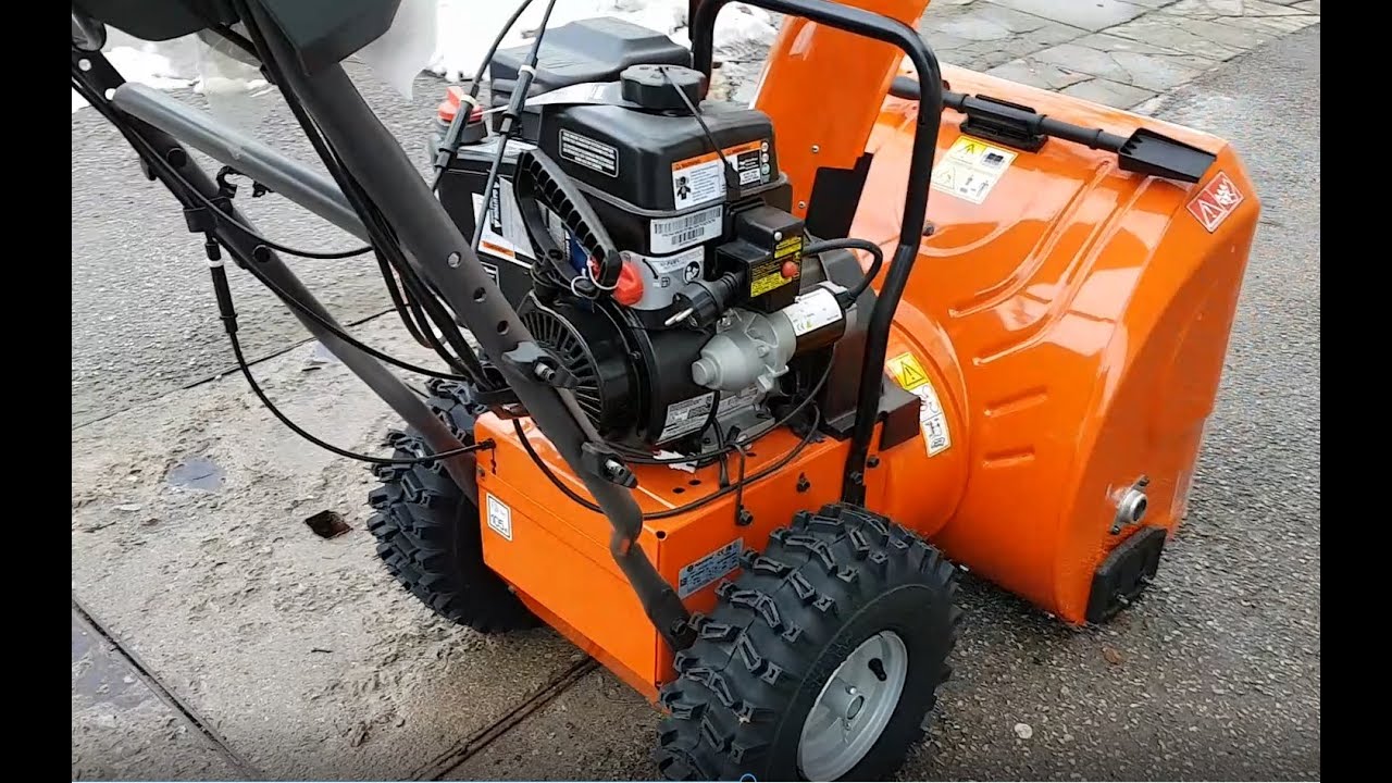 Husqvarna ST 224 - Snow Thrower - unpacking and assembly