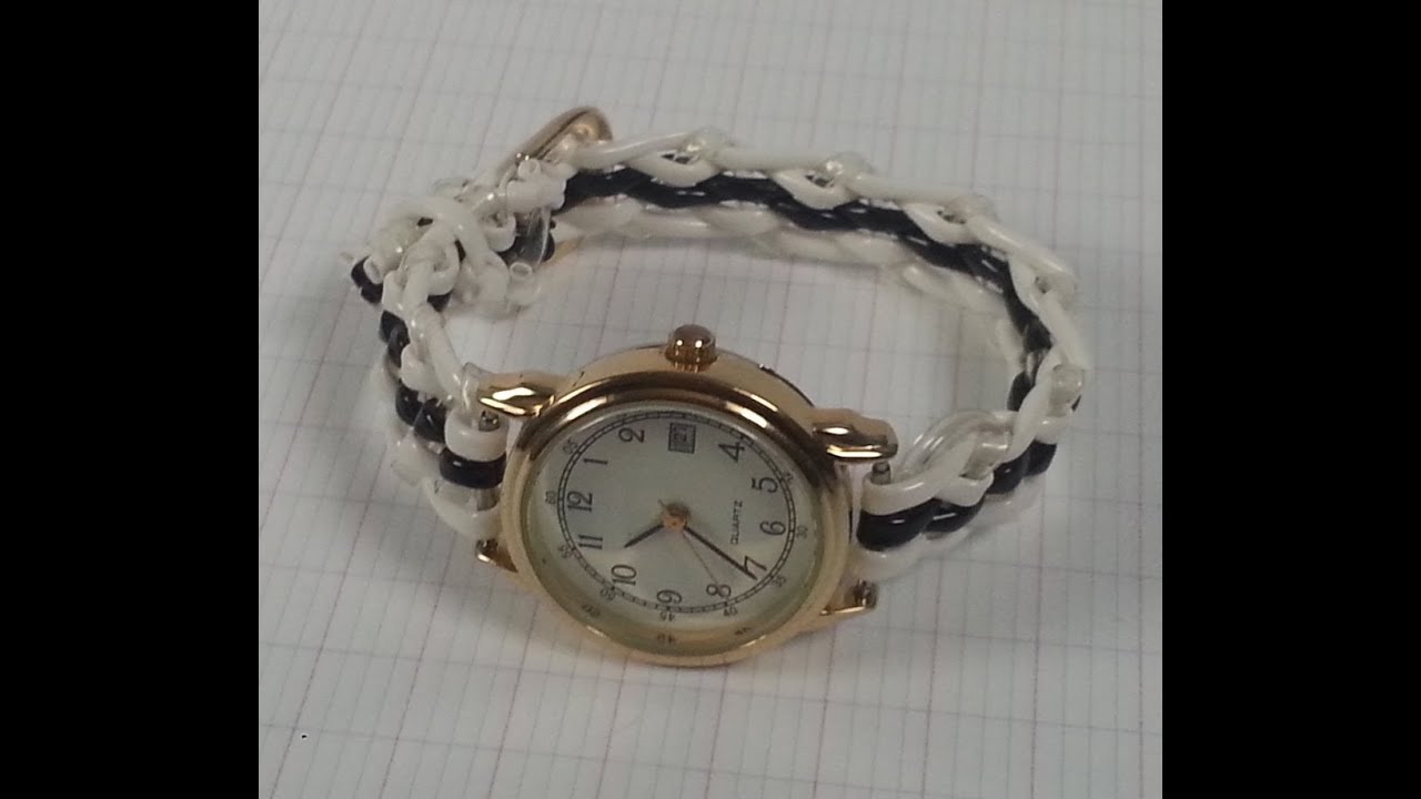 Bracelet de montre en scoubidous