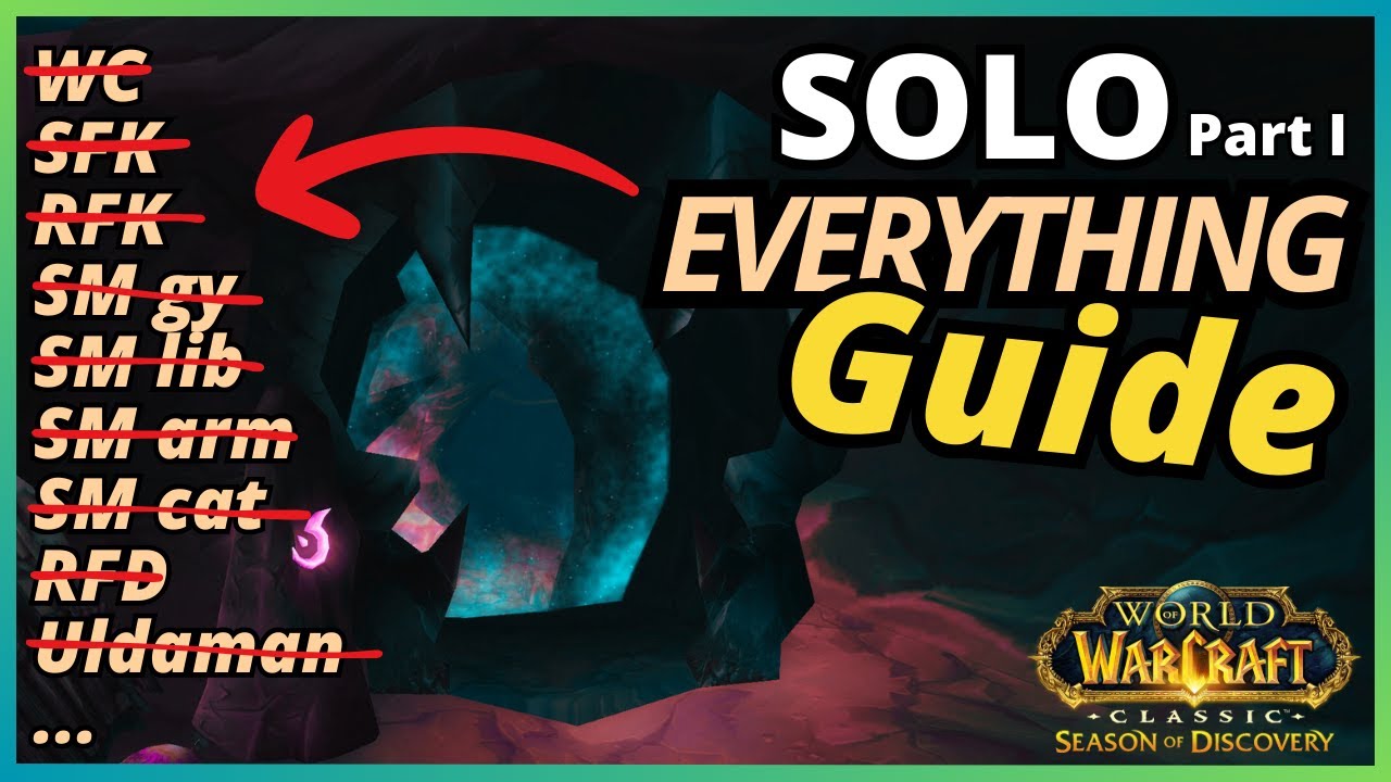 Soloing GUIDE for SOD (dungeons, raids) - PART 1: UI, movement, consumables, buffs, items