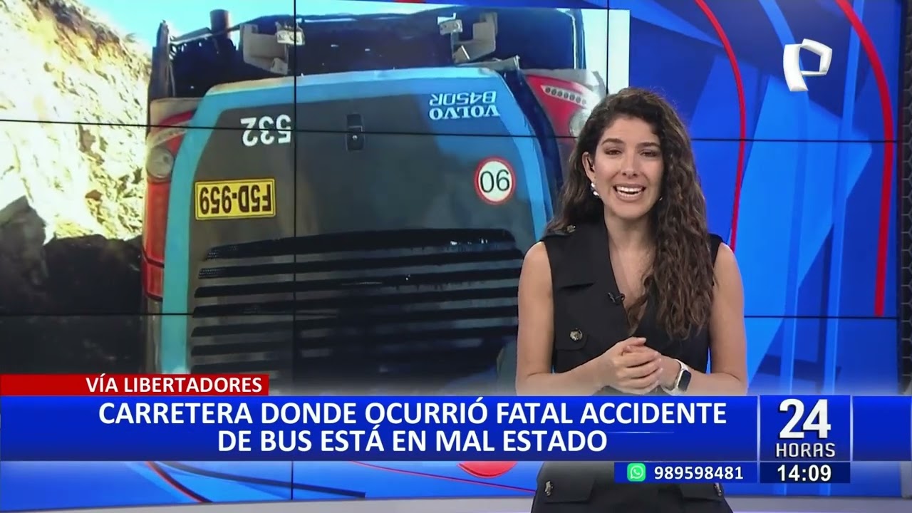 Vía donde ocurrió accidente del bus Civa luce en pésimo estado