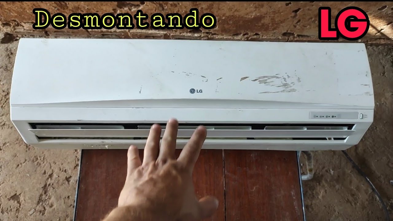 Como desmontar ar split LG para fazer limpeza lavando peça por peça (vídeo 1) TSNC092TNW5