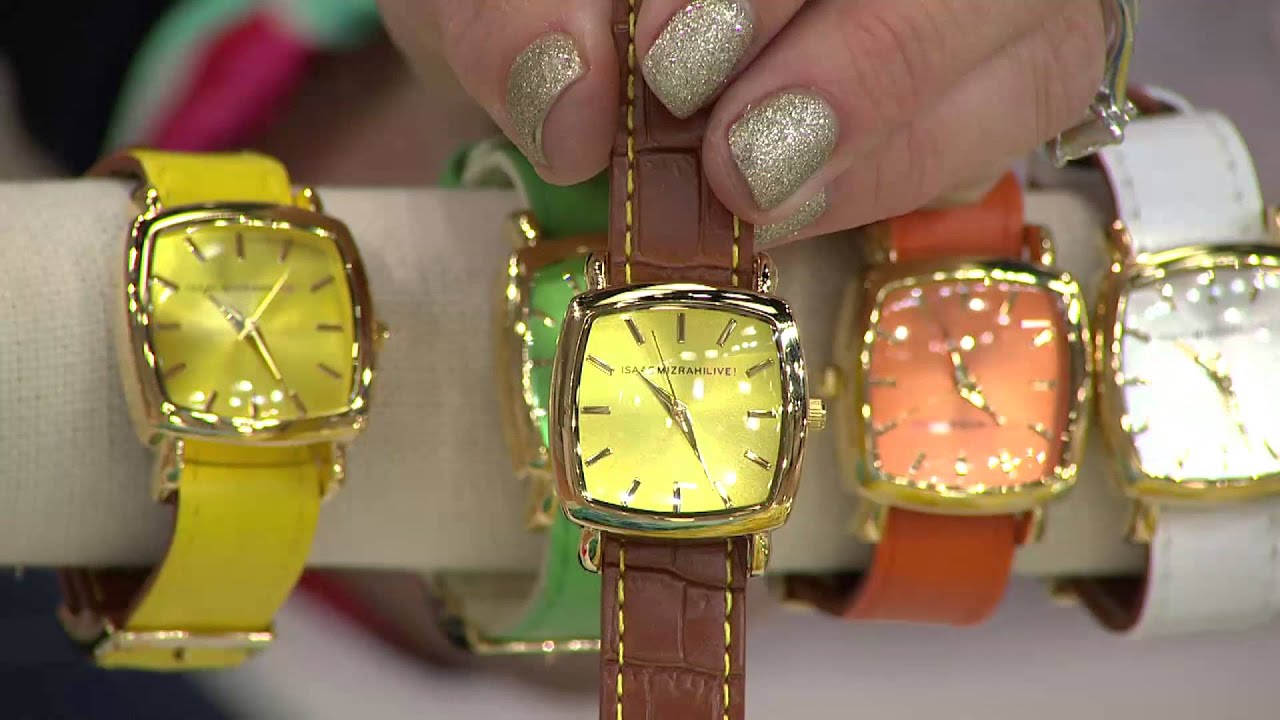 Isaac Mizrahi Live! Reversible Strap Watch with Shawn Killinger