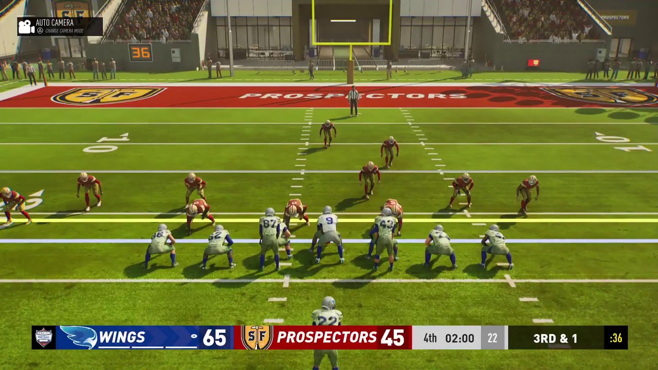 Maximum Football Franchise Simulation League Season 1 Game 1 #17 SEA @ #19 SF