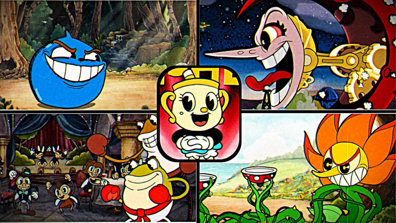 Cuphead - Inkwell Isle 1 All Bosses (Chalice, A+ Rank, No Damage)