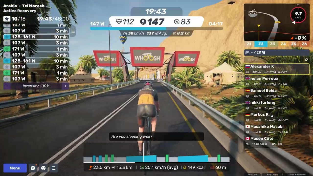 MyWhoosh   Tel Moreeb Active Recovery