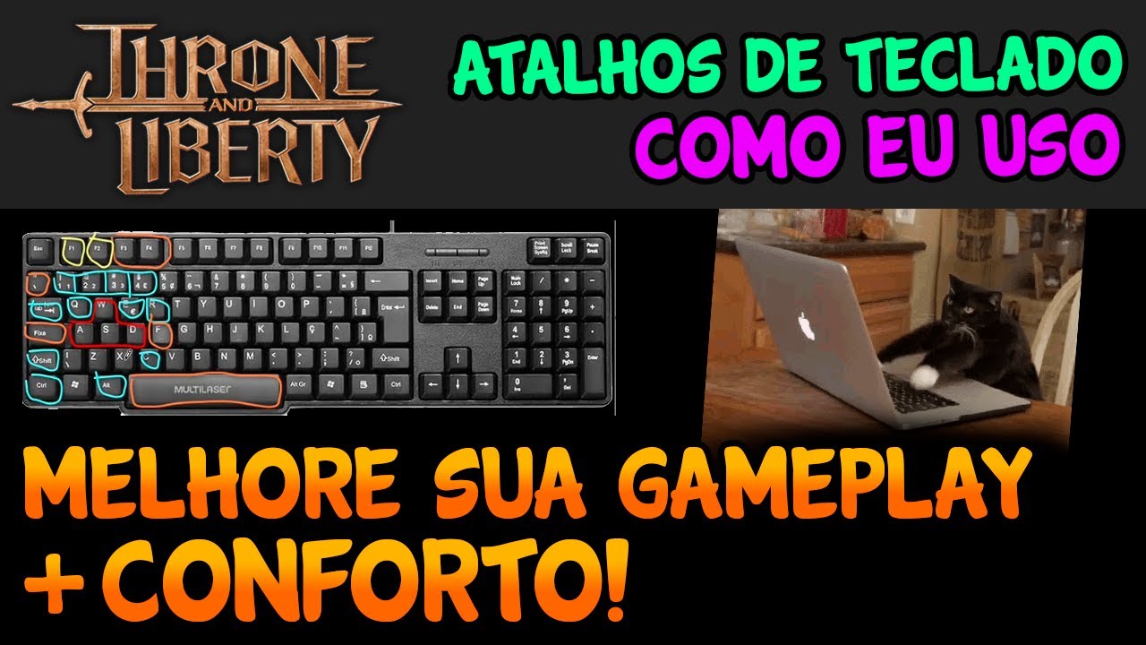 DICAS DE ATALHOS DE TECLADO + CONFIGURA&Ccedil;&Otilde;ES - MARCO VEIO THRONE AND LIBERTY