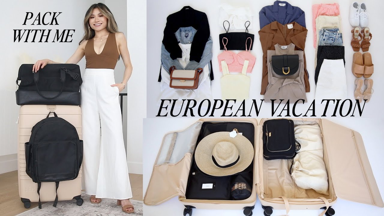 15 вещей, 67 нарядов ✈️ КАПСУЛЬНЫЙ ГАРДЕРОБ ДЛЯ ПУТЕШЕСТВИЙ + ВЕЩИ С СОБОЙ Летние каникулы в Евро...