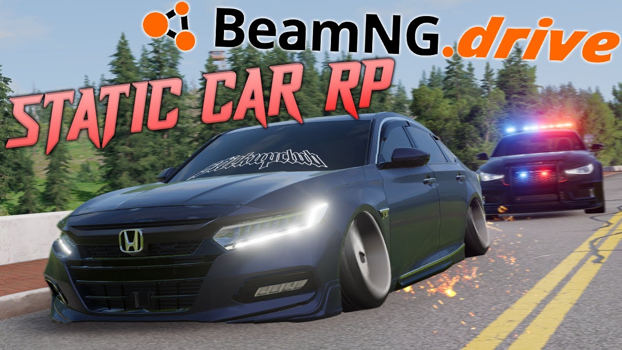 BeamNG.Drive STATIC CAR RP (POLICE CHASE Ft. 