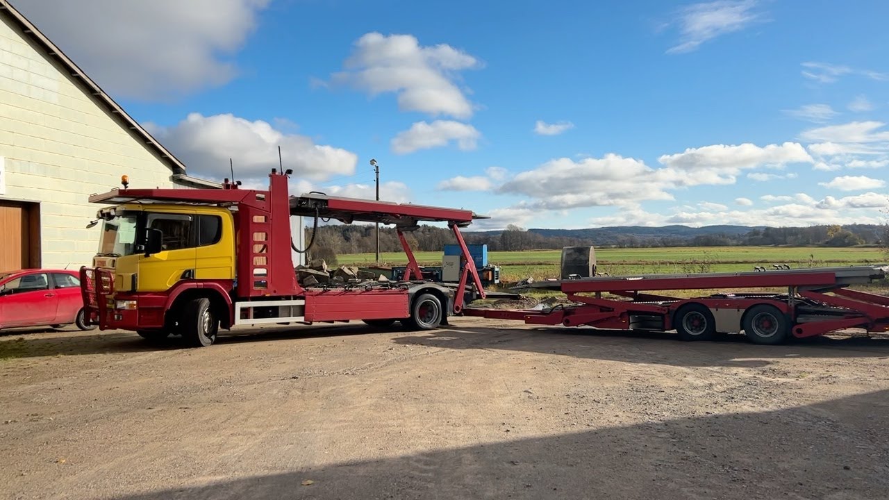 Köp Biltransport Scania 94L 260 med släp på Klaravik