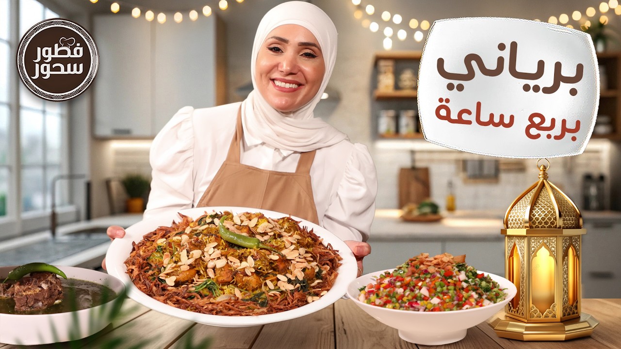 برياني بربع ساعة فقط ... ملوخية الرقاب وبسبوسة السينابون من الشيف امتياز الجيتاوي - فطور سحور