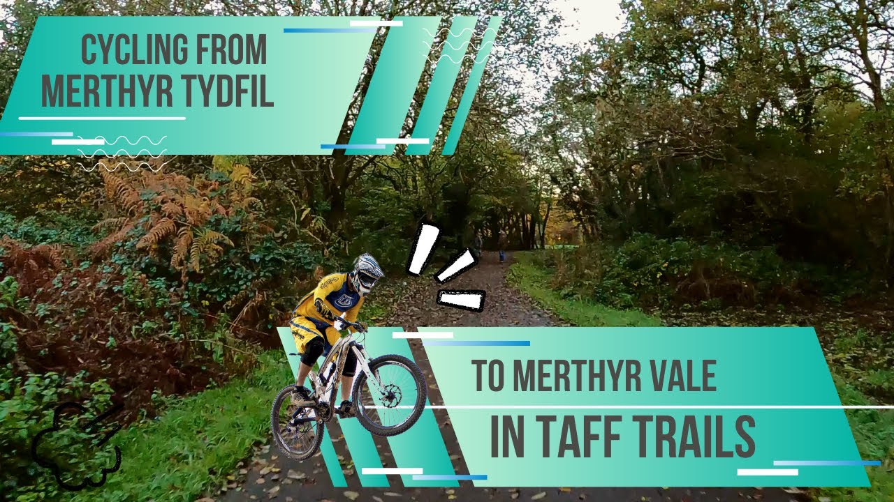 Taff Cycle Trail - Merthyr Tydfil to Merthyr Vale - Wales UK - Bike Vlogs