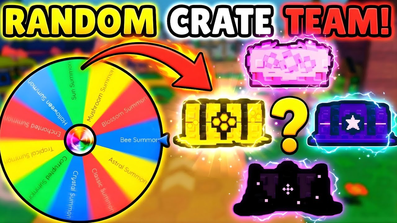 КОЛЕСО ВЫБИРАЕТ НАШУ СЛУЧАЙНУЮ КОМАНДУ ЯЩИКОВ в игре Garden Tower Defense?!